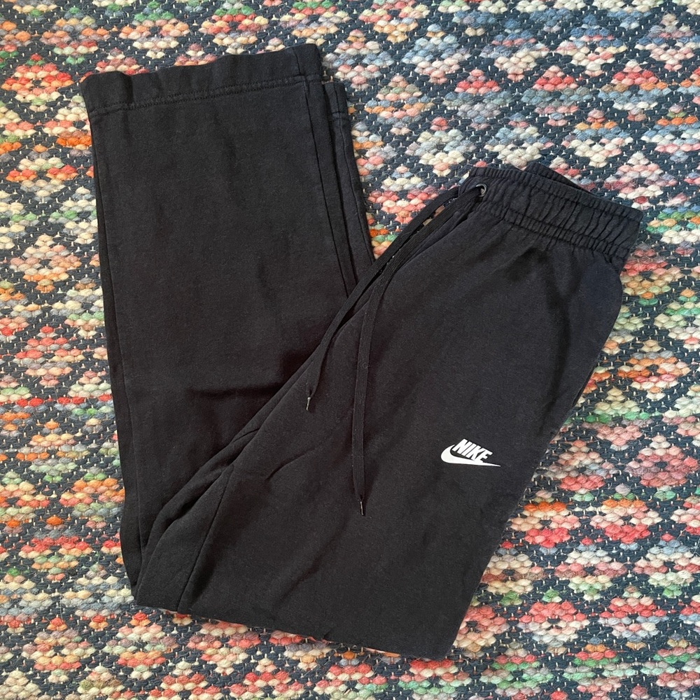 Nike Black sweatpants with White Logo